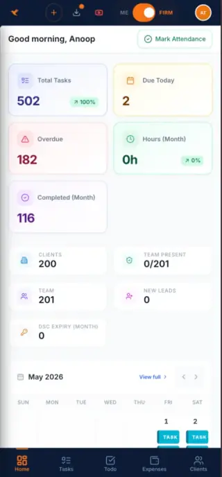 QwikCA staff mobile app